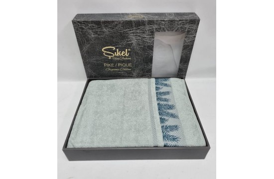 Махровое покрывало/простынь Sikel Cali Mint 200×220 см Турция