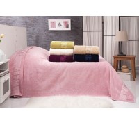 Terry bamboo blanket/bed sheet Belizza Pink 200×220 cm Turkey