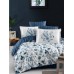 Euro bed linen La Romano Madena Blue Satin Premium