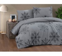 Euro double set Cotton Collection Yil Gray Flannel