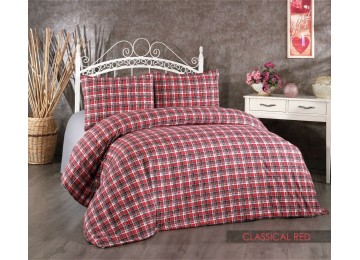 Belizza single bed set - Classical Red Flannel