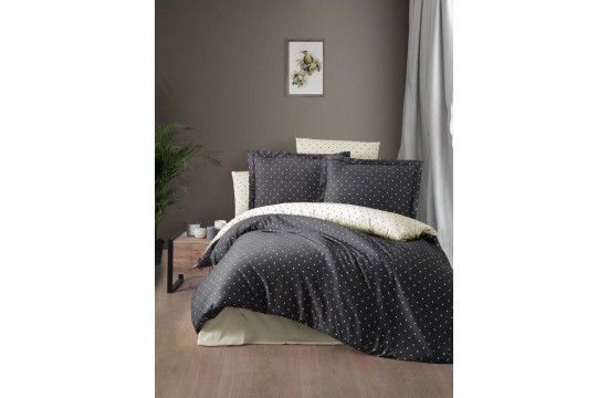 Euro bed linen First Choice Point anthracite Satin