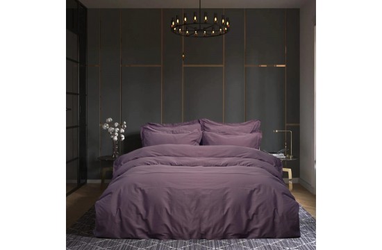 Euro double set Lotus Home Dakota Plum satin Türkiye