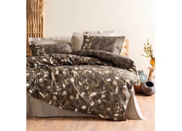 Euro bed linen Cottonbox - Foresta Beige Ranfors