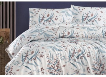 Euro bed linen First Choice Homesko Tegan Mink/ fitted sheet