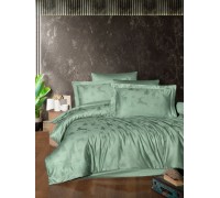 Euro bed linen First Choice Midas Crepe Green Jacquard