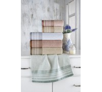 Set of cotton jacquard bath towels Sikel Zarya 70x140cm (6 pieces)