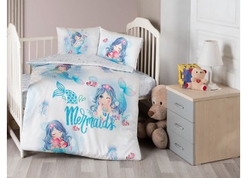 Комплект постельного белья для новорожденных First Choice - Mermaid Бамбук