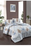 Euro bed linen First Choice Homesko Lara Blue/ fitted sheet