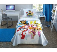 TAC Paw Patrol Action Single Set with Peaked Bedspread / Elasticated Sheet Turkey