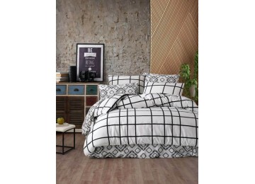 Double Euro set Belizza Cell Flannel / fitted sheet
