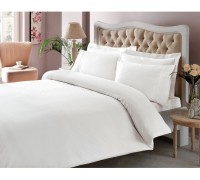 Bed linen of euro TAS Premium Basic White Satin-Stripe