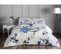 Bed linen of euro TAC Vella Blue Satin-Delux