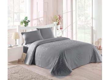 Terry bedspread / sheet TAC Dama Antracit 200 × 220 cm