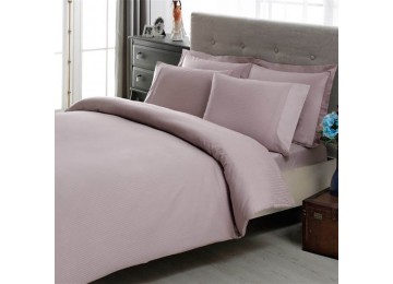 Bed linen of euro TAS Premium Basic Lila Satin-Stripe