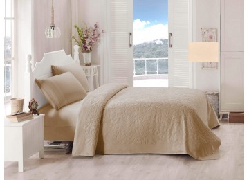 Terry bedspread / sheet TAC Lyon Cappucino 200 × 220 cm