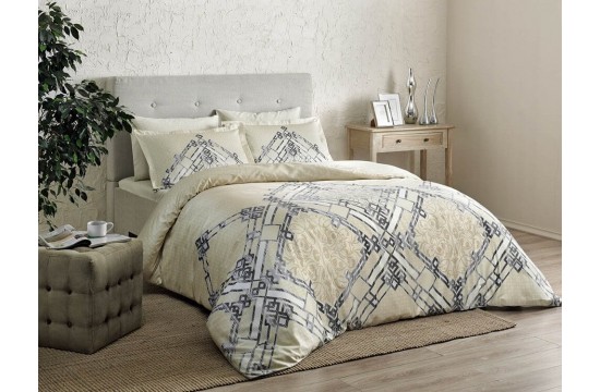 Bed linen of euro TAC Neira Bej Satin-Delux