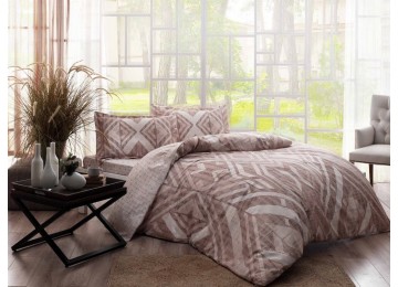 Bed linen of euro TAC Avril Brown Satin