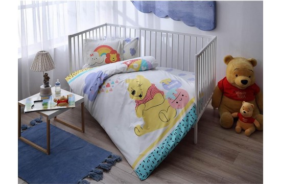Bed linen in a bed of TAC Winnie Hunny Baby Ranfors