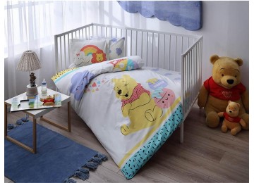 Bed linen in a bed of TAC Winnie Hunny Baby Ranfors
