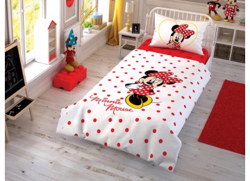 Children's and teenage set TAC Minnie Mouse Cek Ranfors with a sheet on an elastic band