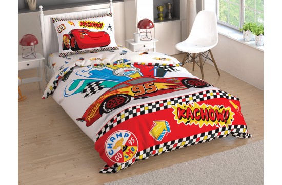 Children and teenage set TAC Cars Kachow Ranfors / sheet with elastic