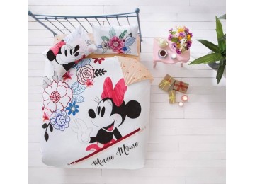 Euro bedding set TAC Disney M&M Watercolor Ranfors with elasticized sheet