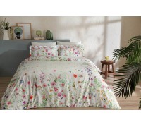 Bed linen of euro TAC Lonzo Green Satin-Delux
