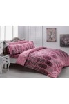 Bed linen of euro TAC Rauma Bordo Satin-Delux