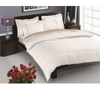 Bed linen of euro TAC Prestige Ecru Satin-Delux