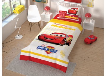 Children's and teenage set TAC Cars Cek Ranfors with a sheet on an elastic band