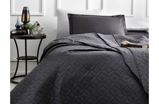 Quilted bedspread TAC Basic Antracit 180 × 260cm