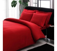Bed linen of euro TAS Premium Basic Red Satin-Stripe