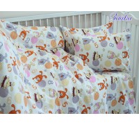 Baby set in the crib Bunny ranfors 100% cotton