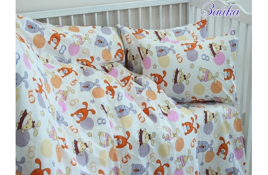 Baby set in the crib Bunny ranfors 100% cotton