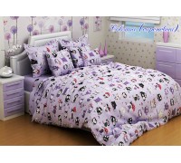Baby bed linen Owlets lilac