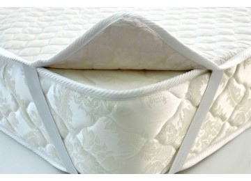 Protective mattress cover, 160x200 with rubber bands in the corners