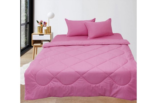 Набор летнее одеяло+ наволочки+ простынь Elegant евро Pink