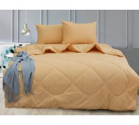 Постельное белье с летним одеялом   ранфорс Elegant двуспальный Apricot Cream