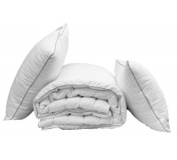 Одеяло лебяжий пух "White" 1.5-сп. + 2 подушки 70х70 Таг текстиль