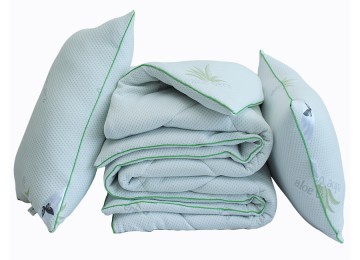Blanket Soft Alloe vera double + 2 pillows 70x70