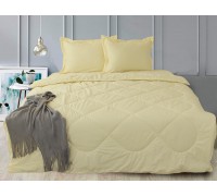 Постельное белье с летним одеялом   сатин Elegant двуспальный Ivory