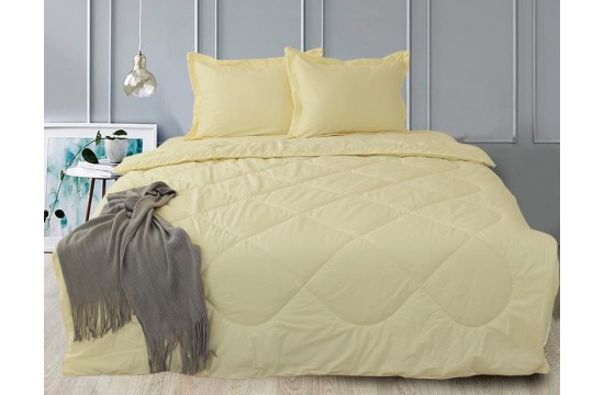 Постельное белье с летним одеялом   сатин Elegant двуспальный Ivory
