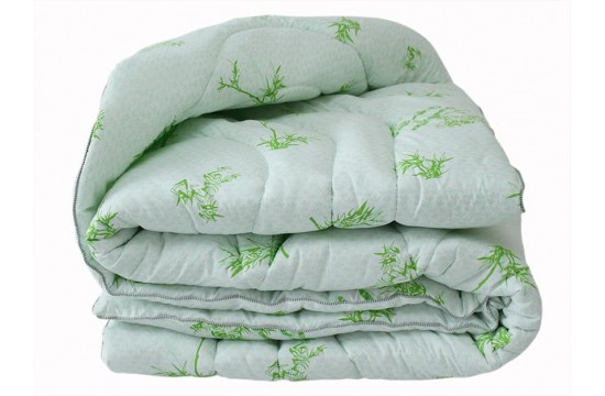 Комплект одеяло лебяжий пух Bamboo white 1.5-сп. + 2 подушки 70х70