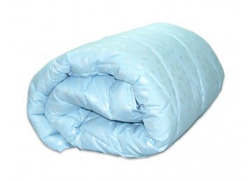 Одеяло лебяжий пух полуторное Голубое ТАГ текстиль