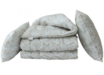 Set euro blanket + 2 pillows 50x70 swans down Flowers TAG textiles