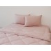 Set Summer Blanket + Pillowcases + Sheet Elegant Double Persik