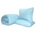Set double blanket + 2 pillows 70x70 swans down Blue TAG textile