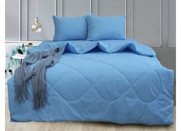 Набор с одеялом  ранфорс Elegant евро Blue Bell