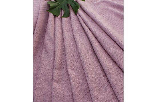 Pique sheet 160x235 cm Purple stripe